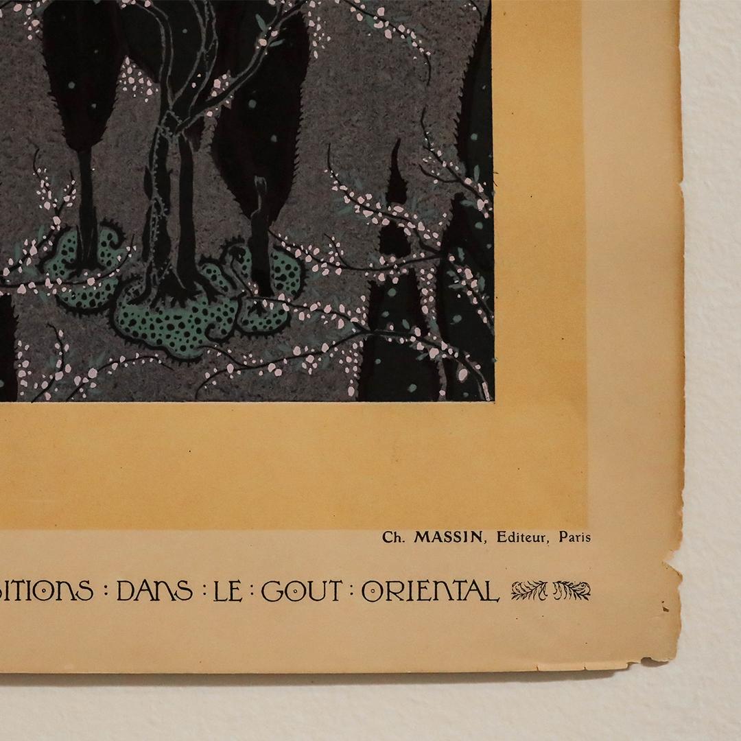 Art Nouveau Illustrazioni Pochoir francesi n. 2 in vendita