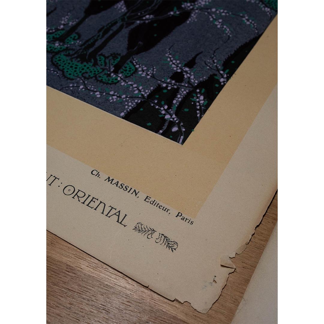 XX secolo Illustrazioni Pochoir francesi n. 2 in vendita