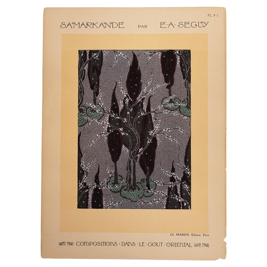 Illustrazioni Pochoir francesi n. 2 in vendita