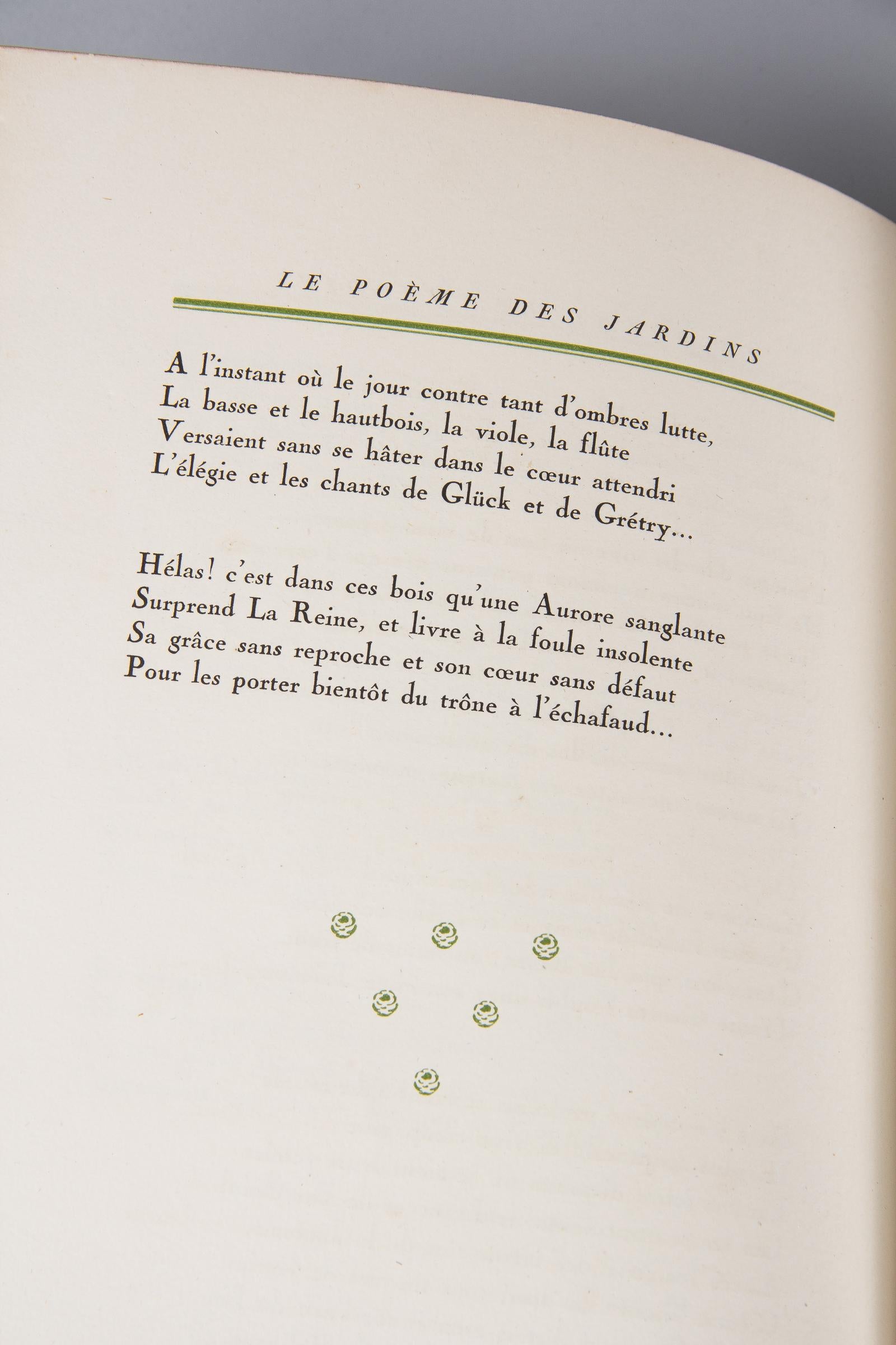 French Poetry Book- Le Poeme des Jardins by Ernest de Ganay, 1919 5