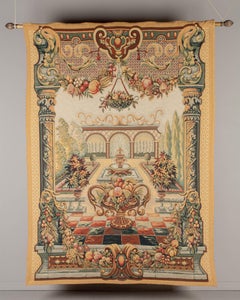 French Point de Loiselles Tapestry Le Jardin De Bagatelle