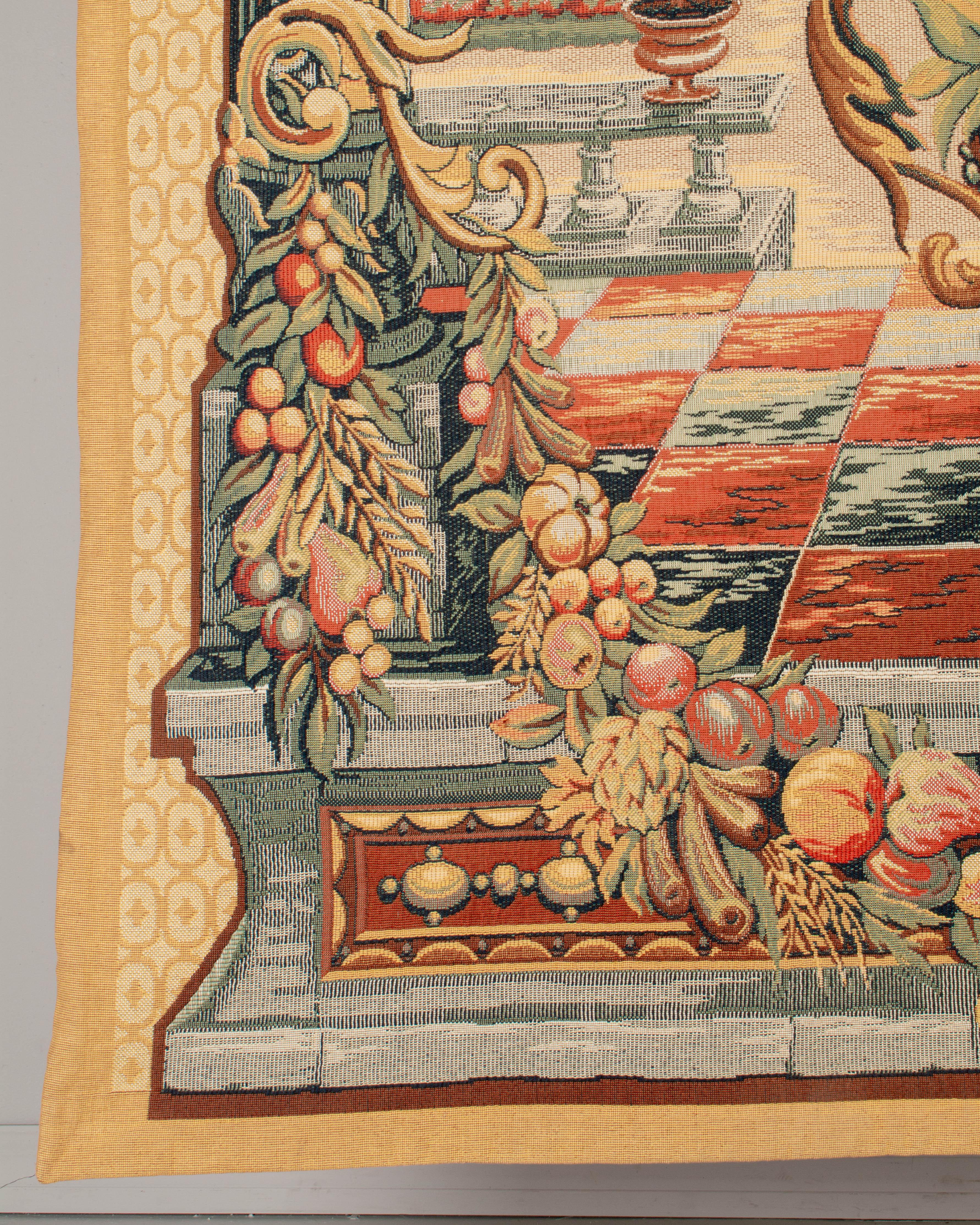 Cotton French Point de Loiselles Tapestry Le Jardin De Bagatelle For Sale