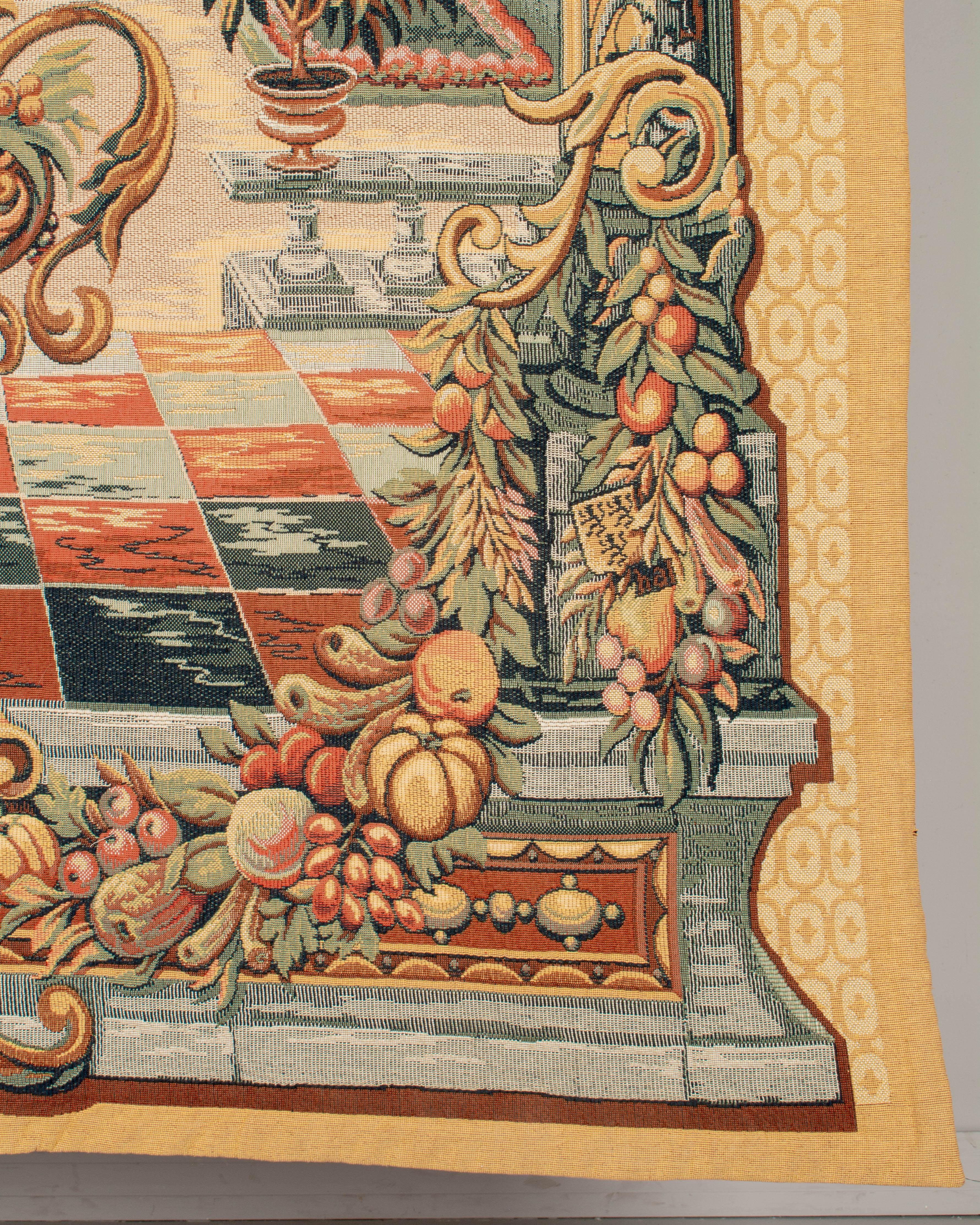 French Point de Loiselles Tapestry Le Jardin De Bagatelle For Sale 1