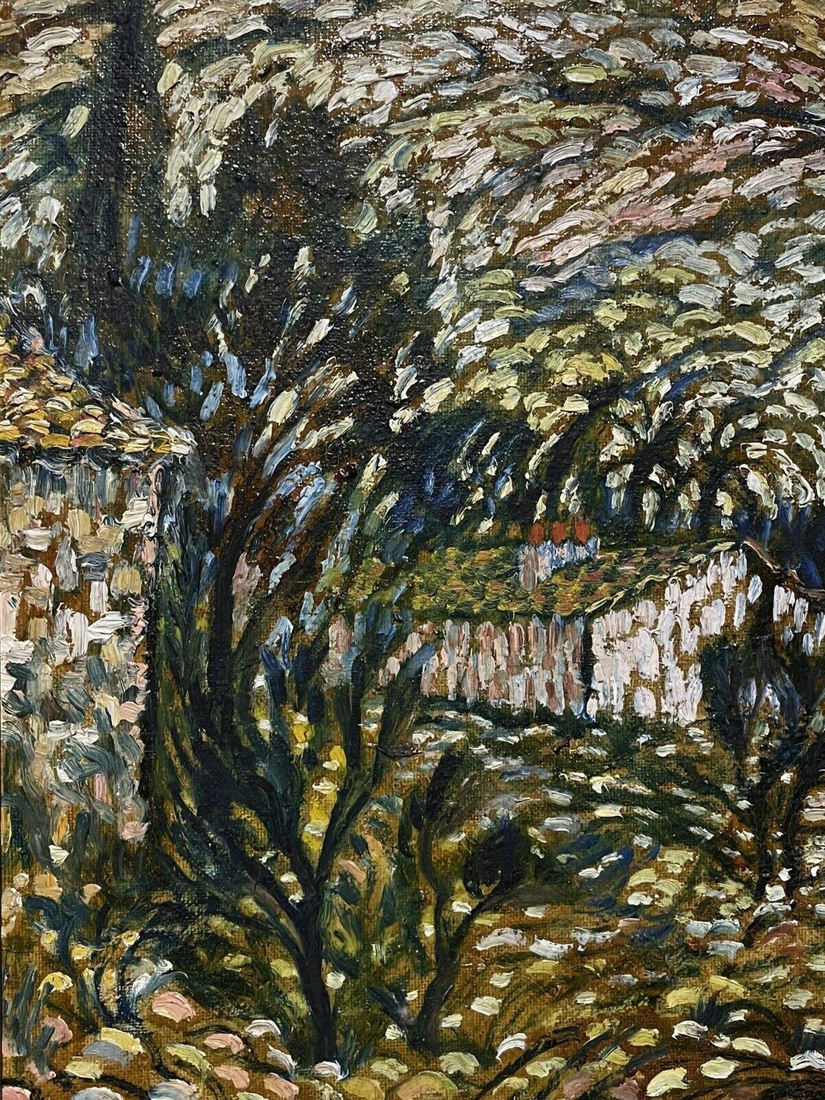 Großes französisches, signiertes Ölgemälde, Provence- Ansicht, Pointillist/Post-Impressionist (Post-Impressionismus), Painting, von French Pointillist