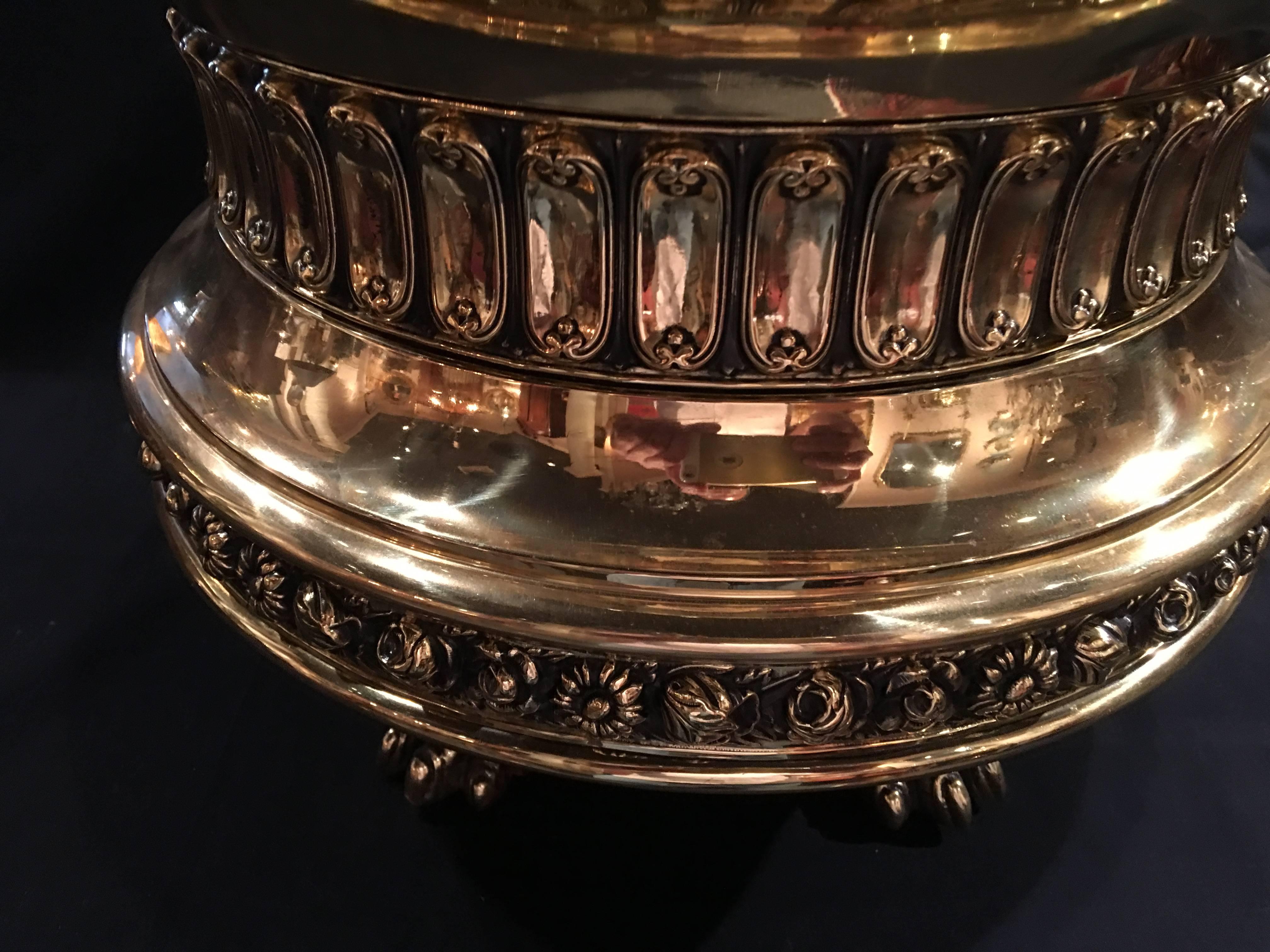 French Polished Brass Jardinière or Planter, 19th Century 1