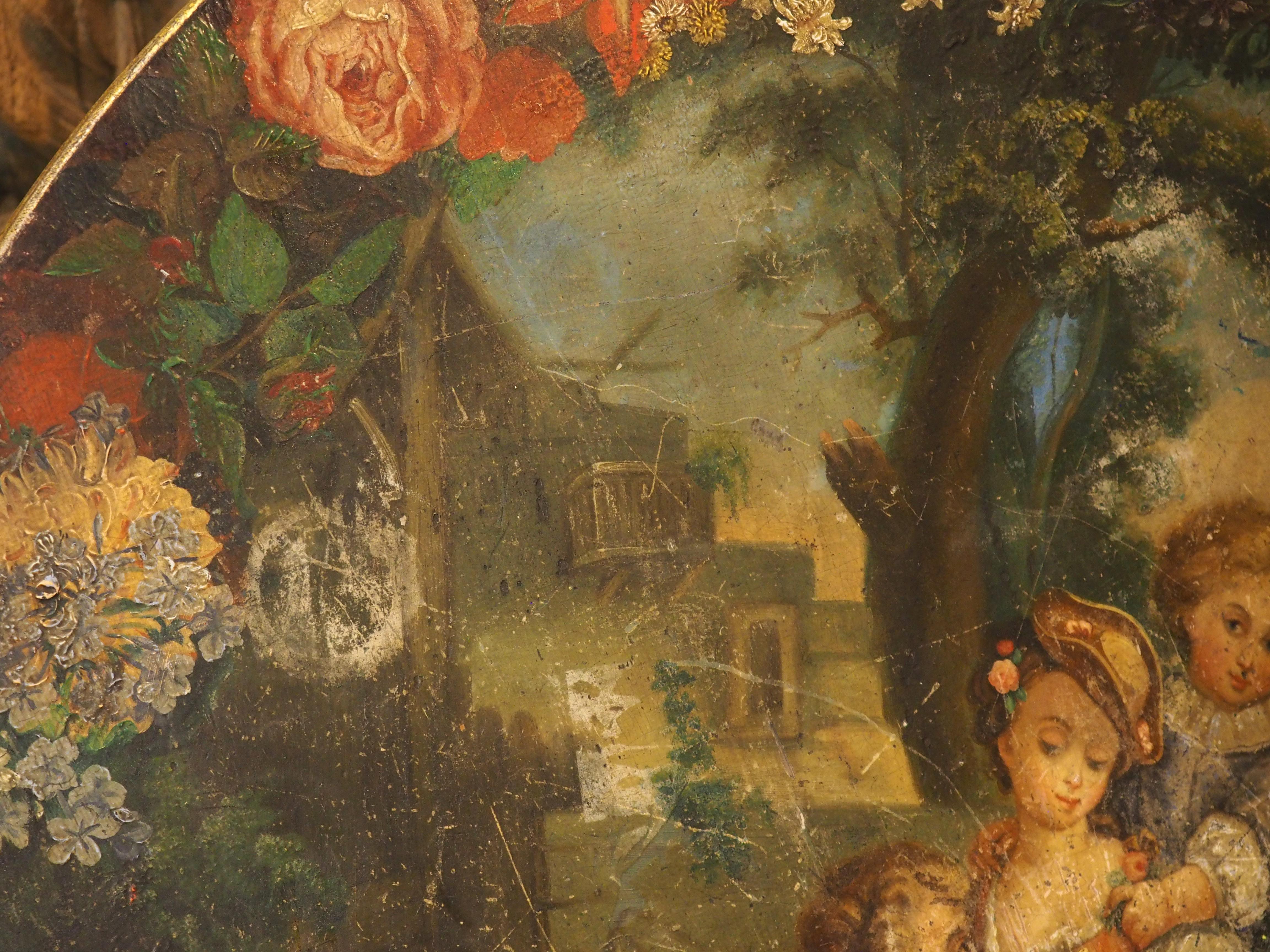 French Polychrome Painted and Ebonized 19th Century Napoleon III Pedestal Table For Sale 9