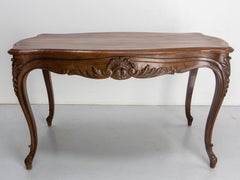 French Poplar Dining Table in the Louis XV Style circa 1850