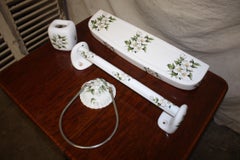 French Porcelain Bathroom Fitting Signed Paris