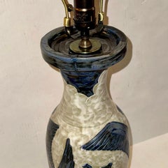 French Porcelain Birds Lamp