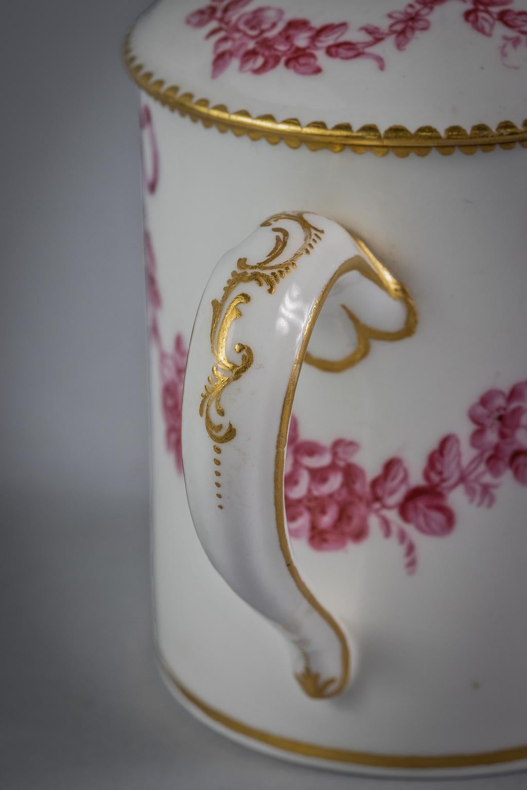 French Porcelain Covered Goblet, Sevres, Dated 1763 For Sale 1