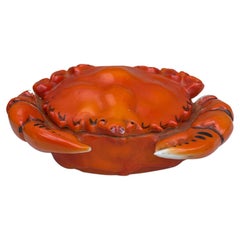 French Porcelain Crab Box Circa 1940