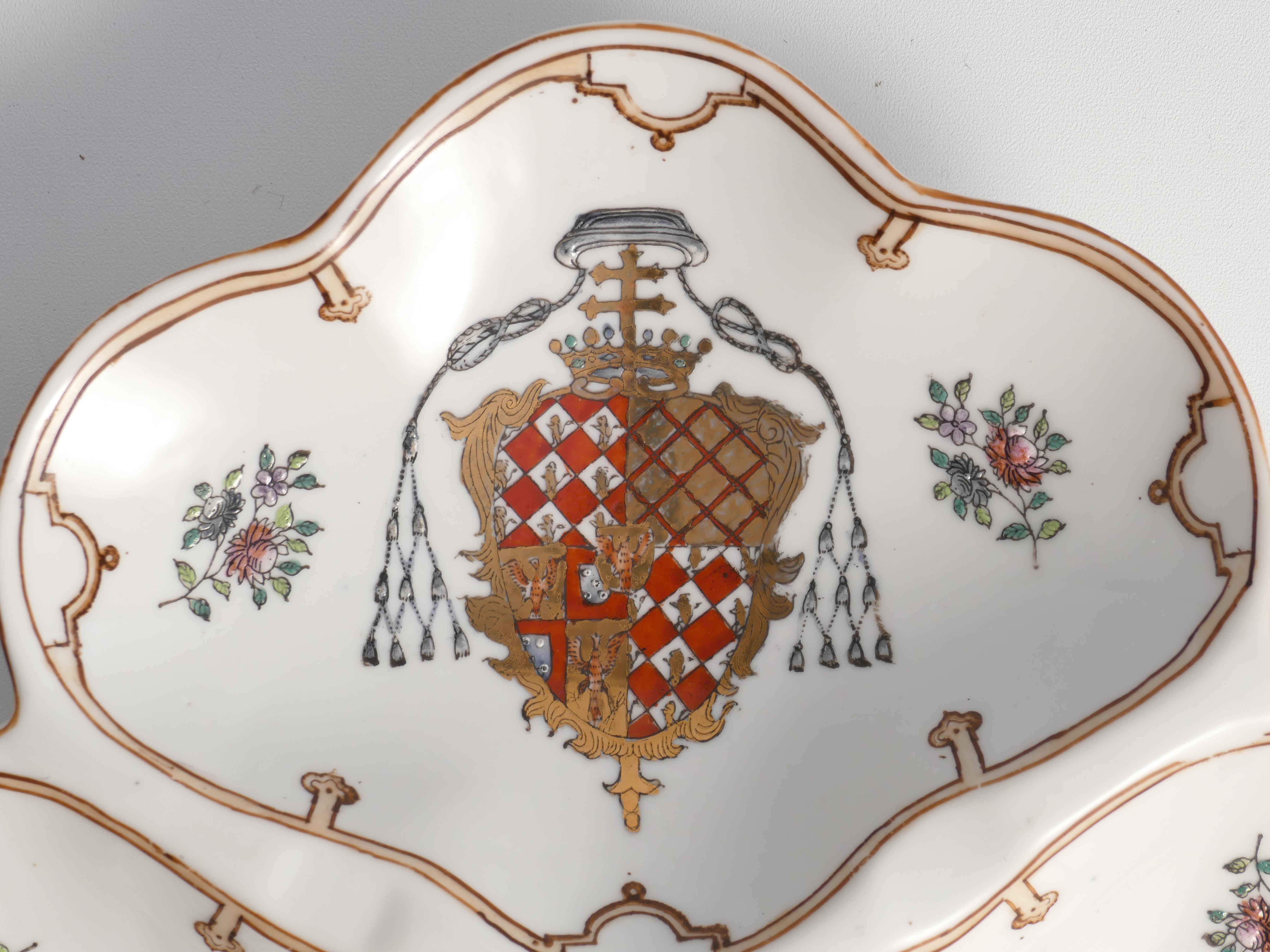 French Porcelain Divided Presentation Dish by House Of Toussi Court For Sale 4