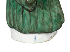 Figura di pappagallo in porcellana francese