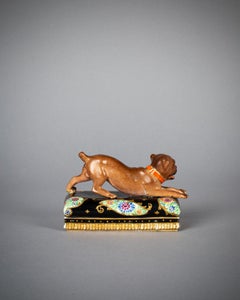 French Porcelain Figure of a Pug Dog on a Pillow, Jacob Petit, circa 1840