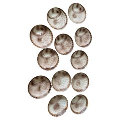 Bol à poisson en porcelaine de Sarreguemines (12 pièces)
