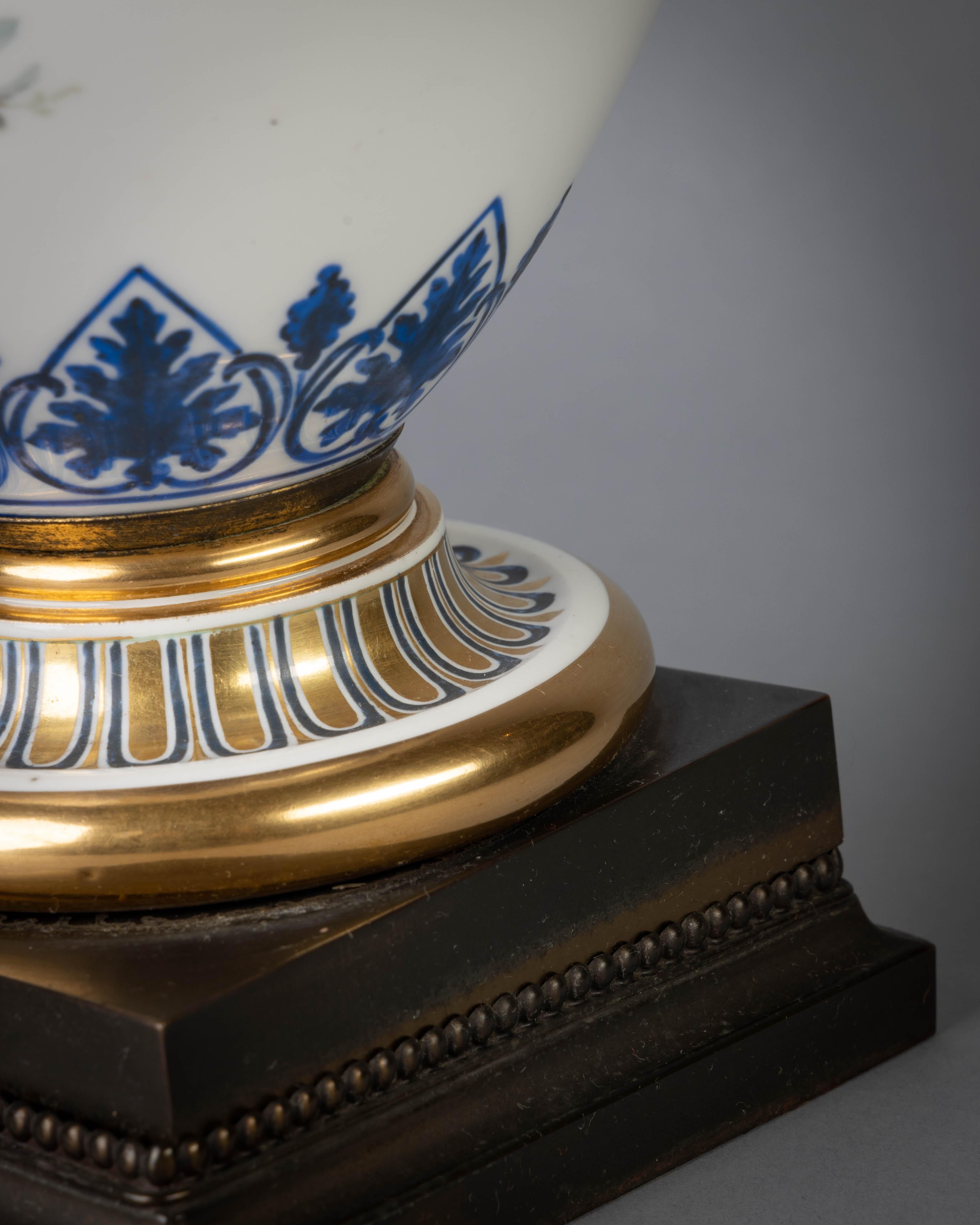 French Porcelain Gilt Bronze Mounted Sevres Vase, circa 1845 1