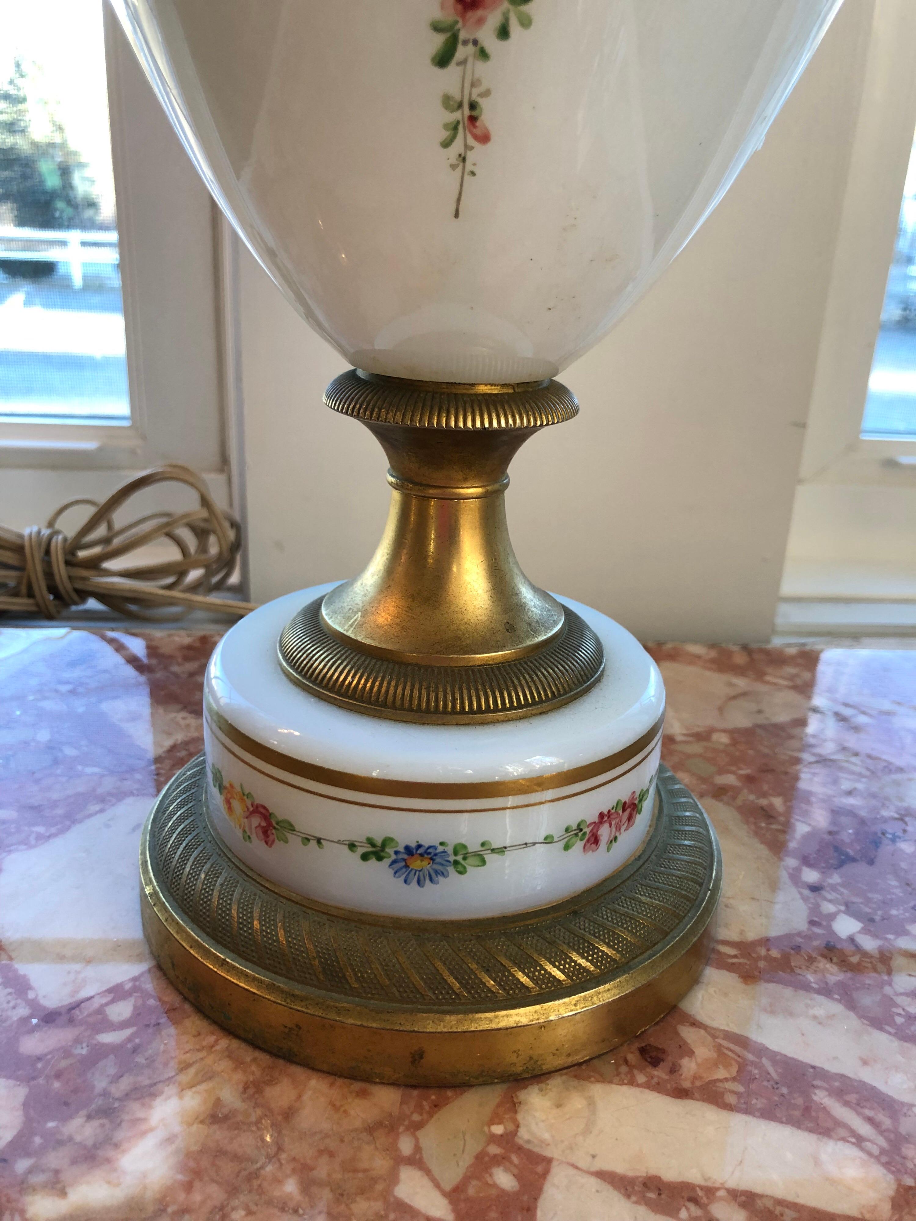 French Porcelain Hand Signed Lamp 5