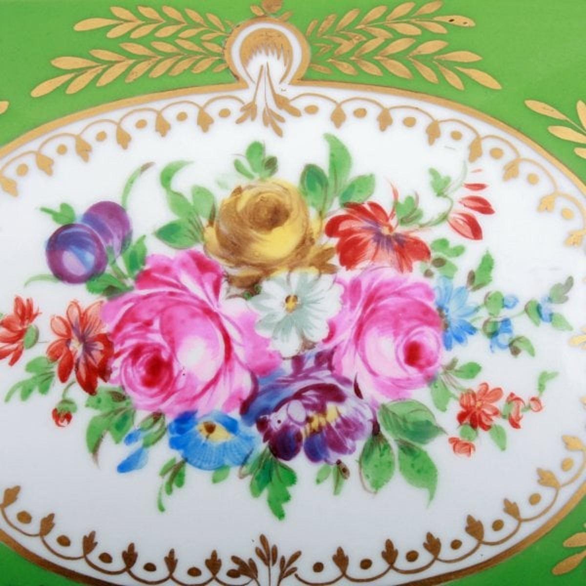 French Porcelain Jewel Box, 19th Century  1
