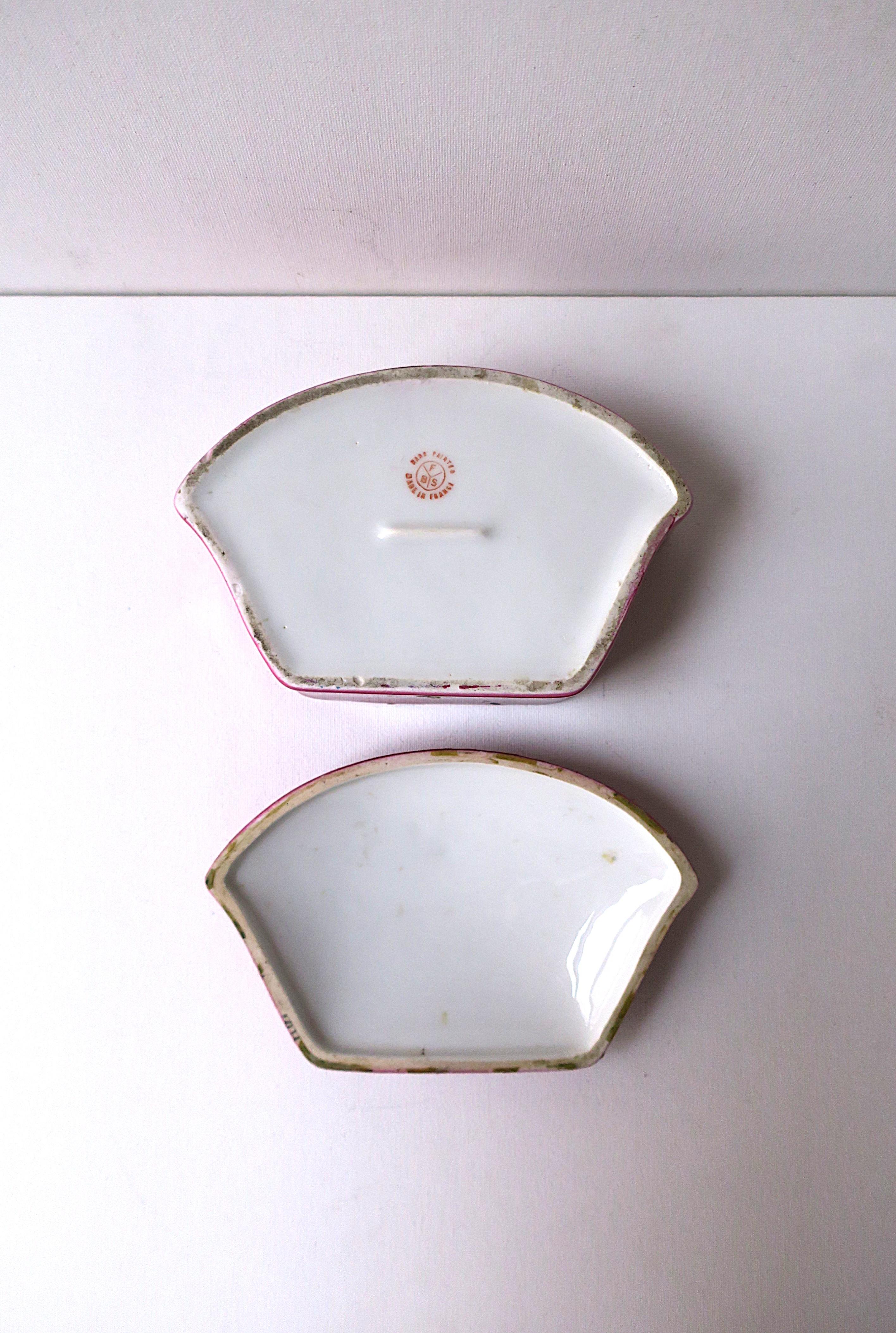French Porcelain Jewelry Box For Sale 11