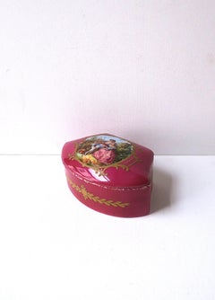 Scatola per gioielli in porcellana francese