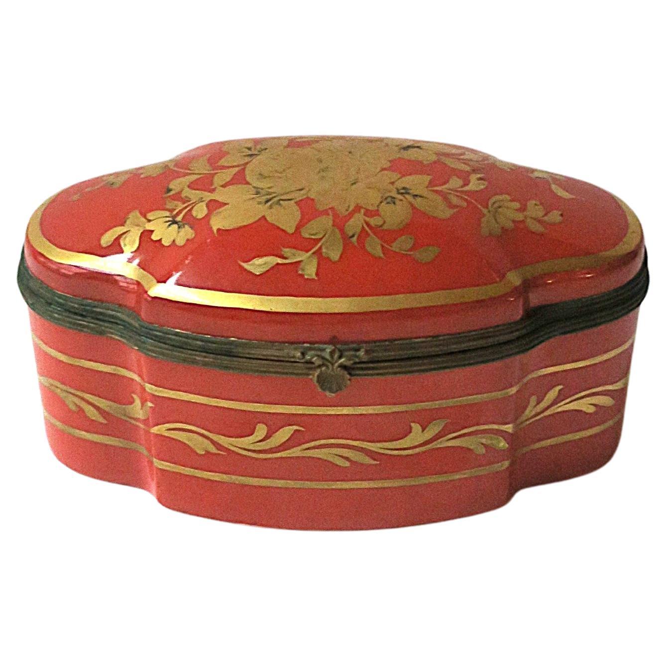 French Porcelain Jewelry Box