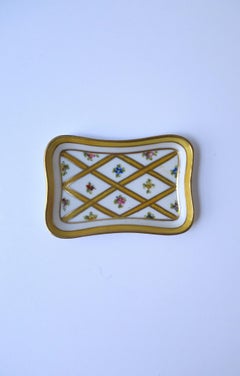 French Porcelain Jewelry Dish Rococo