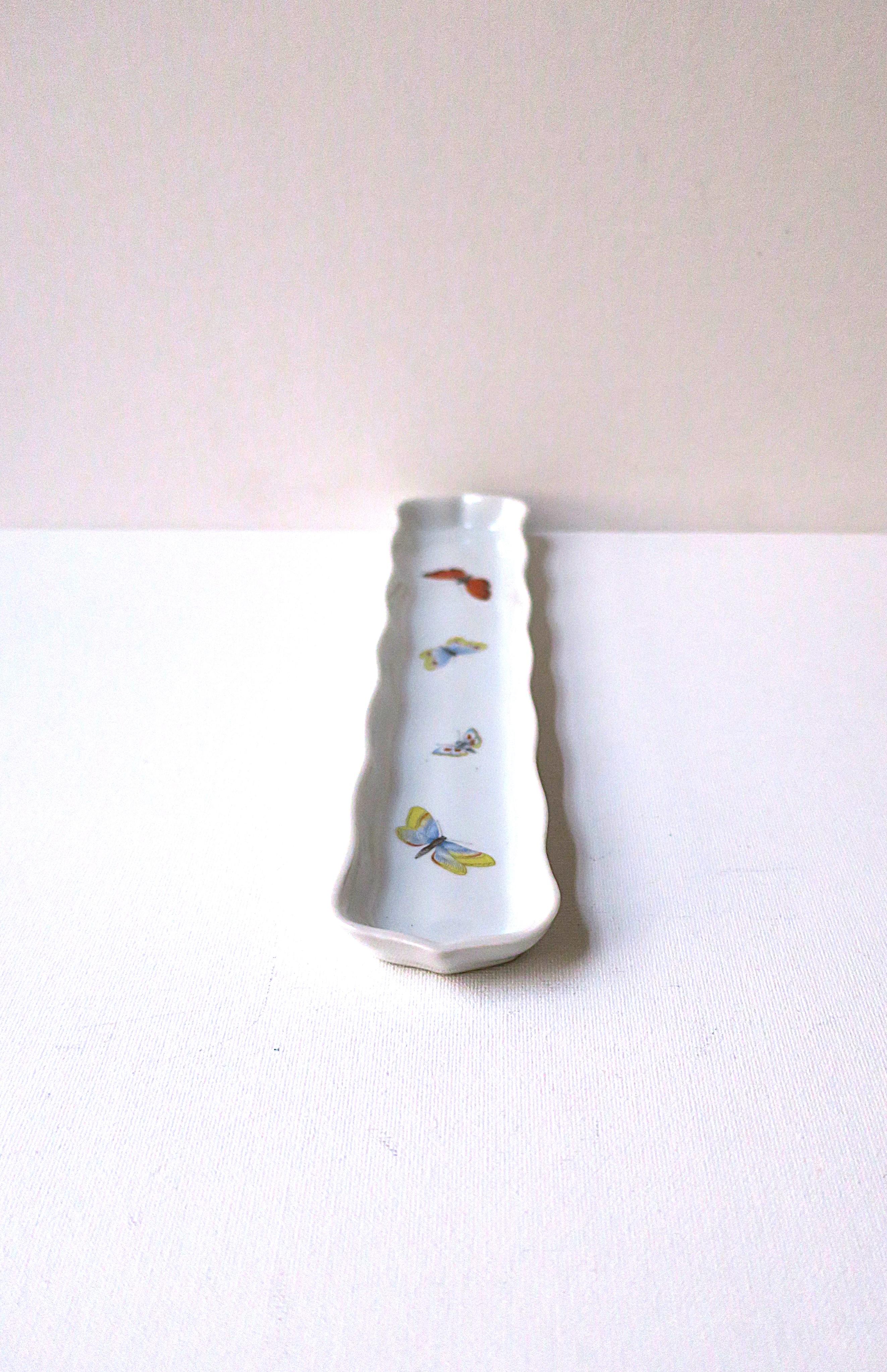 French Porcelain Jewelry Dish with Butterflies 6