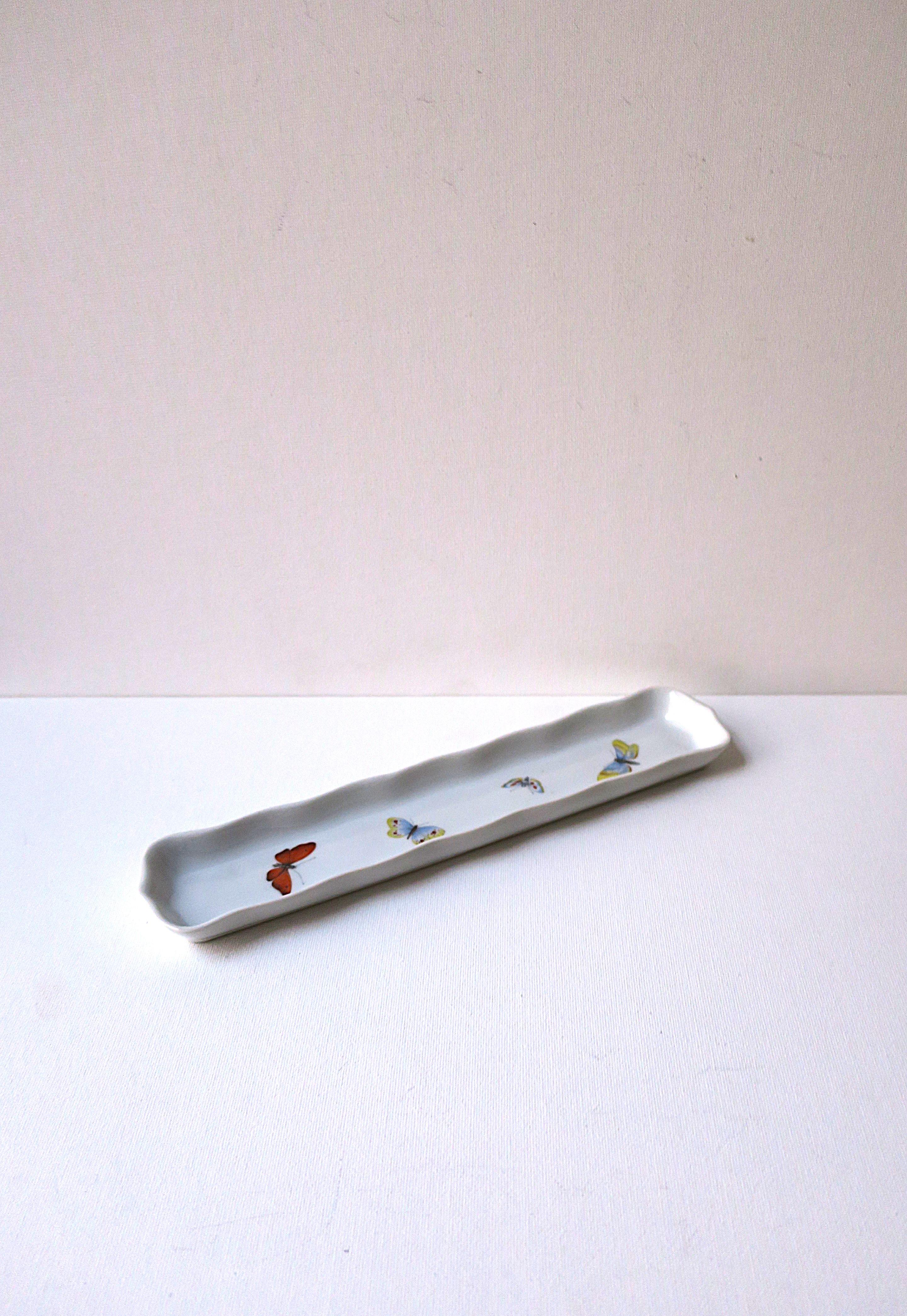 French Porcelain Jewelry Dish with Butterflies 7