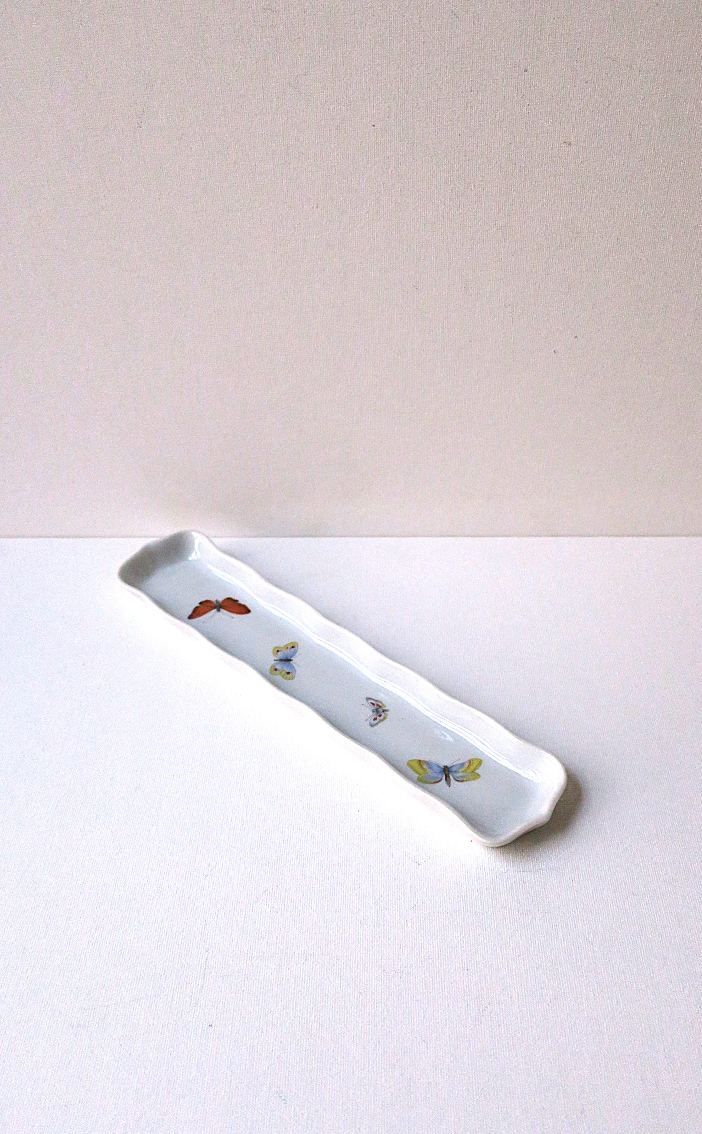 French Porcelain Jewelry Dish with Butterflies 5
