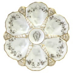 French Porcelain Oyster Plate