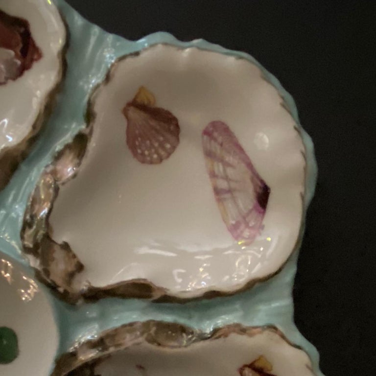 French Porcelain Oyster Plate 