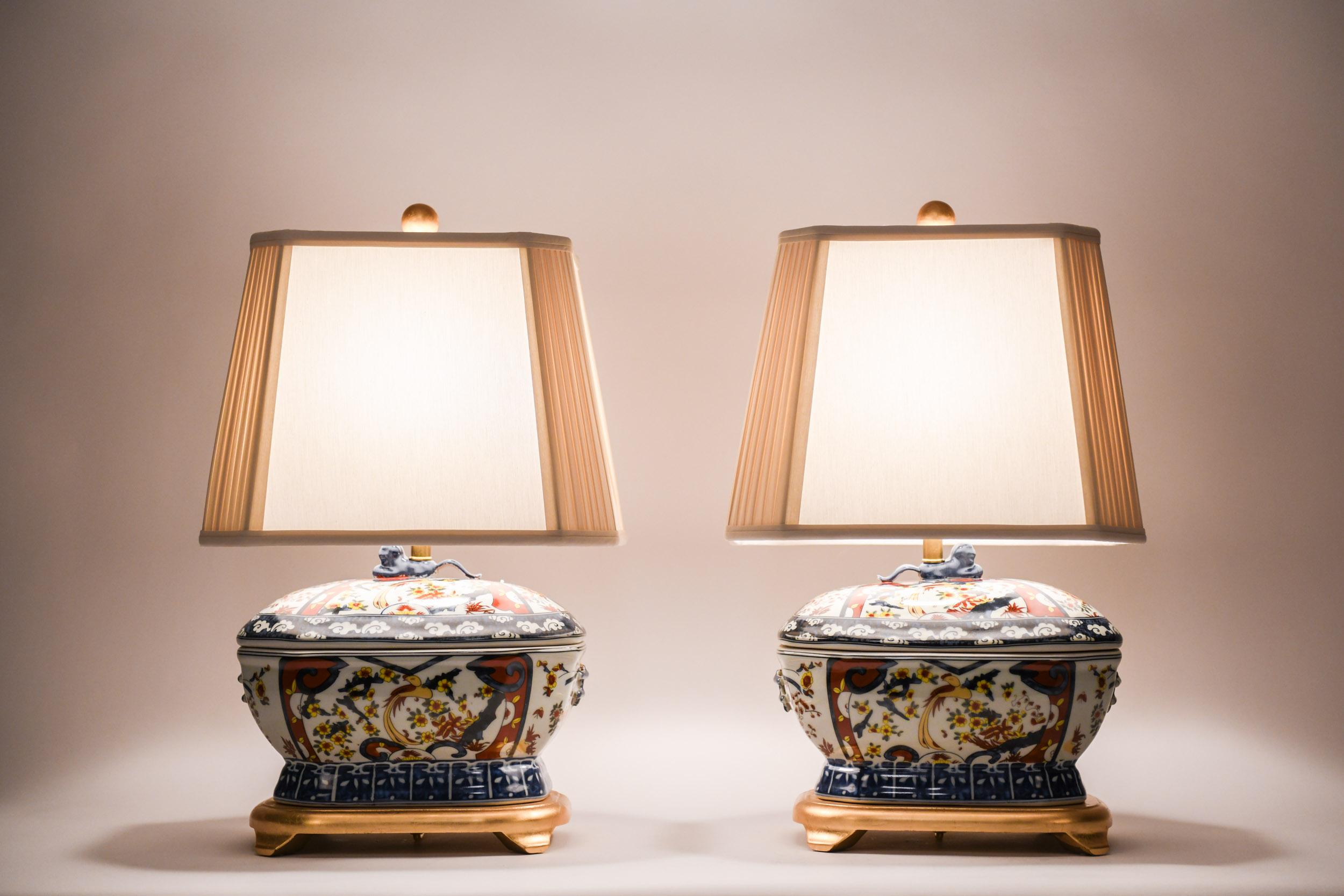 french porcelain lamps