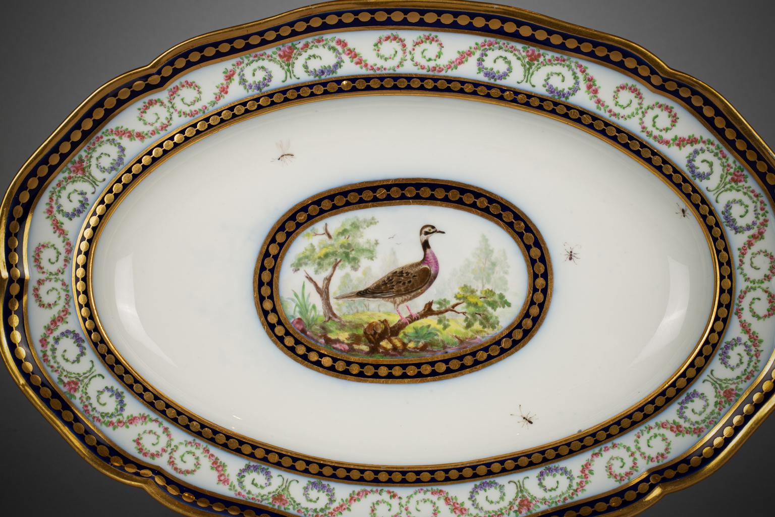 French Porcelain Platter, Sevres, Dated 1792 For Sale 1