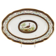 Antique French Porcelain Platter, Sevres, Dated 1792