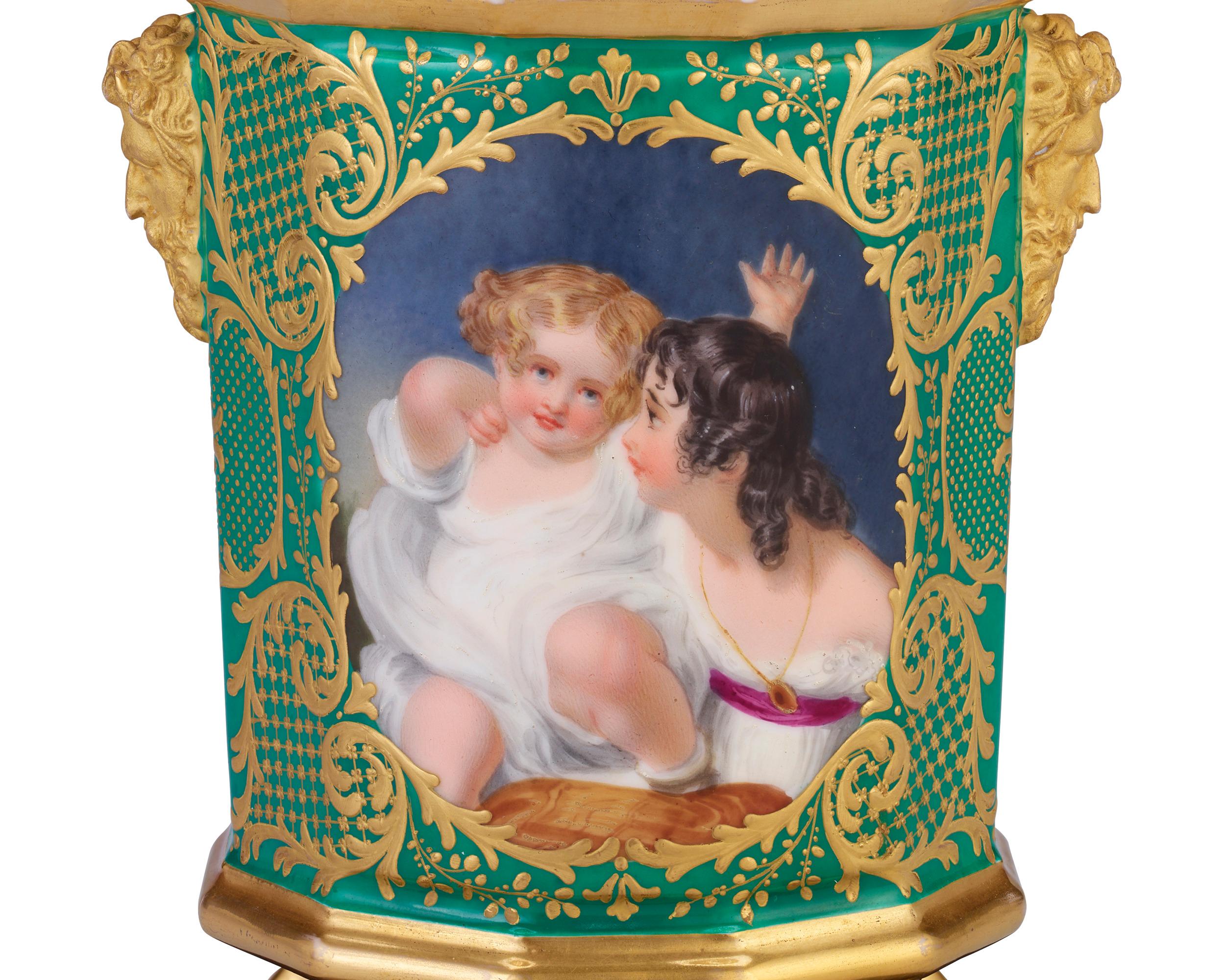 Rococo French Porcelain Potpourri Pots For Sale