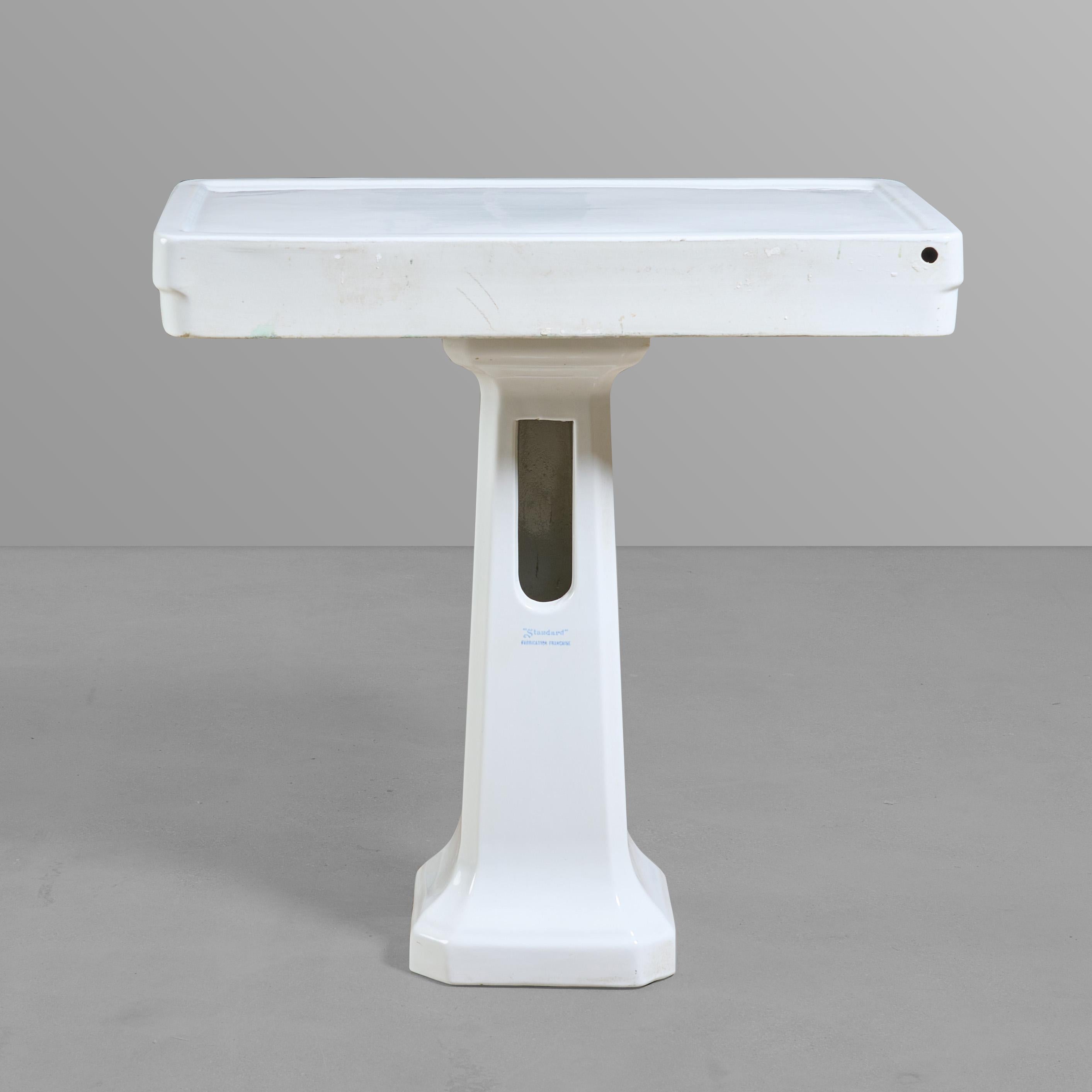 French Porcelain Shaving/Make Up Table 2