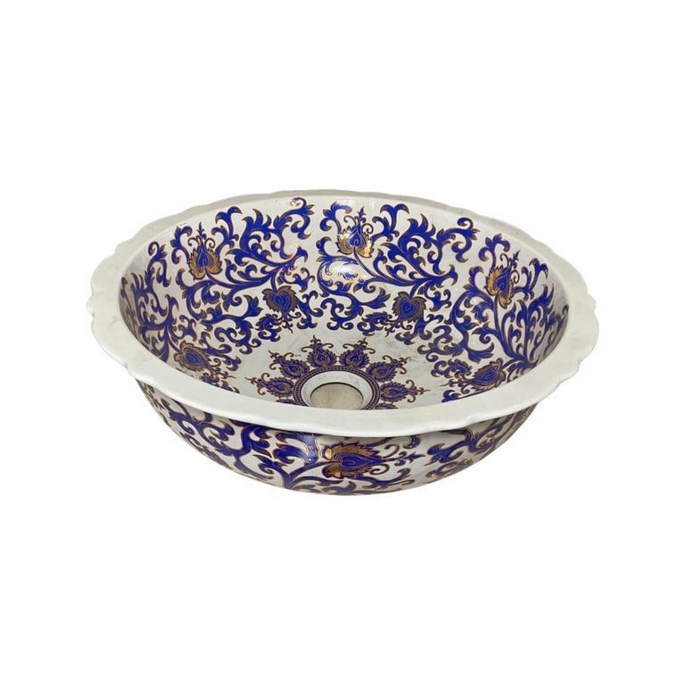 French Porcelain Sink Bowl For Sale at 1stDibs
