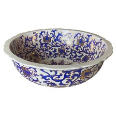 Antique French Porcelain Sink Bowl