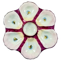 French Porcelain Six Well ‘Eyes’ Oyster Plate