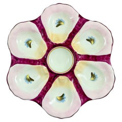 French Porcelain Six Well ‘Eyes’ Oyster Plate