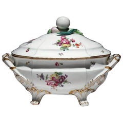 French Porcelain Soup Tureen and Cover, Jacques Vermonet & Fils, Boissettes