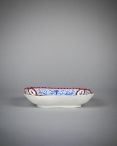 French Porcelain Square Dessert Dish, Sevres, Dated 1790