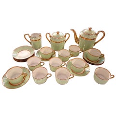 French Porcelain Tea, Coffee or Breakfast Set Reminiscent of Ladurée