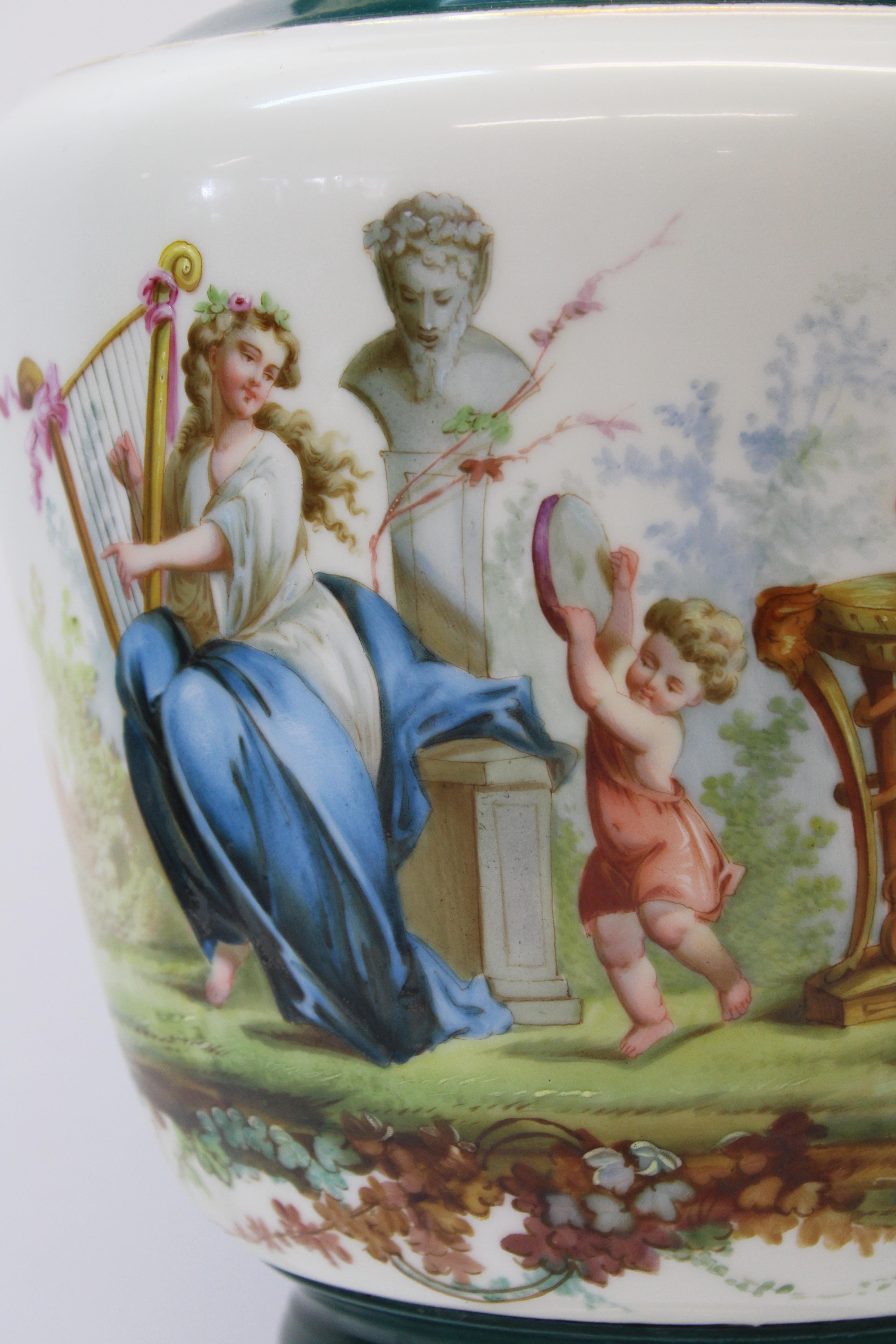 C. Late 19th century - Early 20th century

Beautiful hand painted French Porcelain vase w/ gilded accents depicting Italian scene.