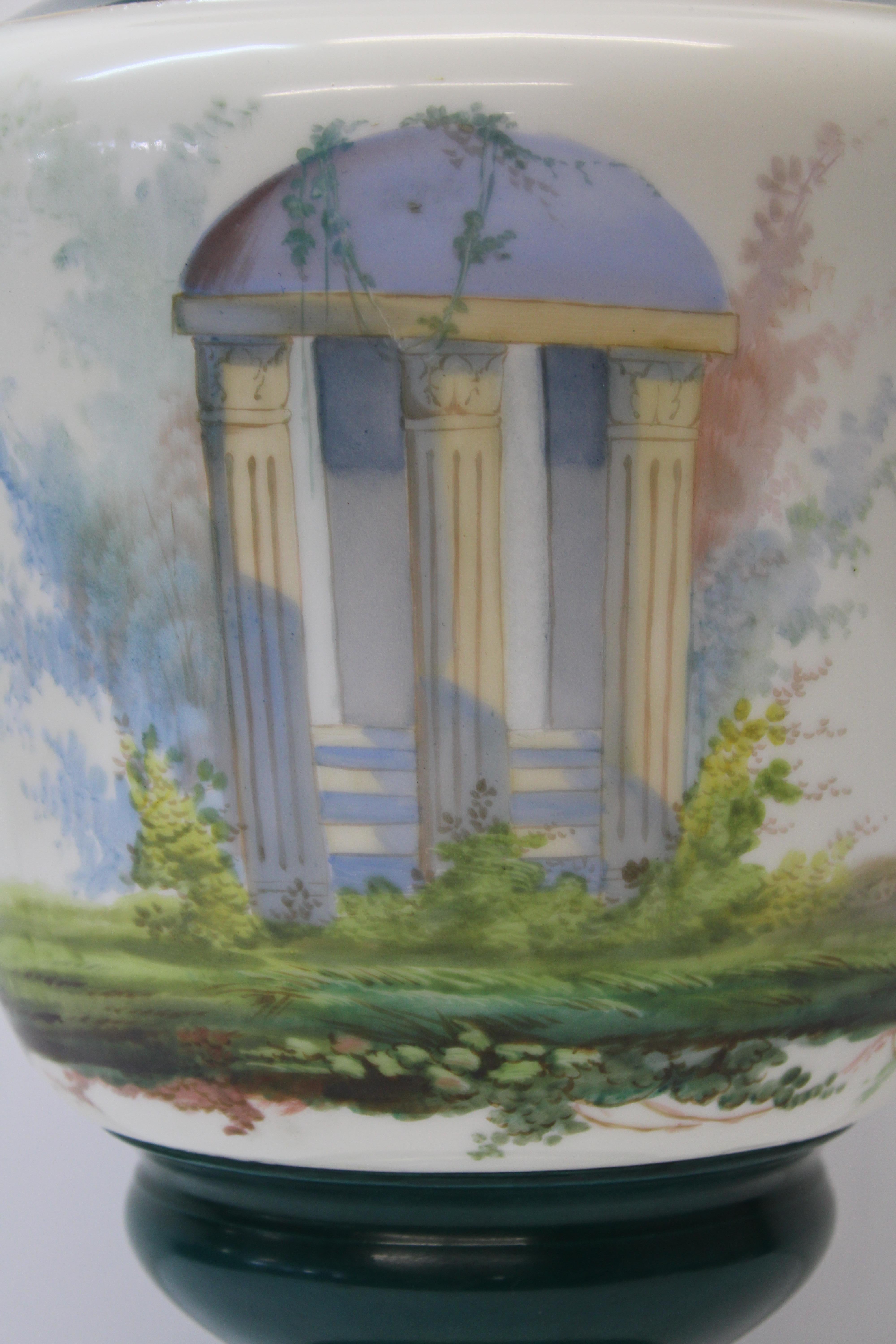 French Porcelain Vase For Sale 1