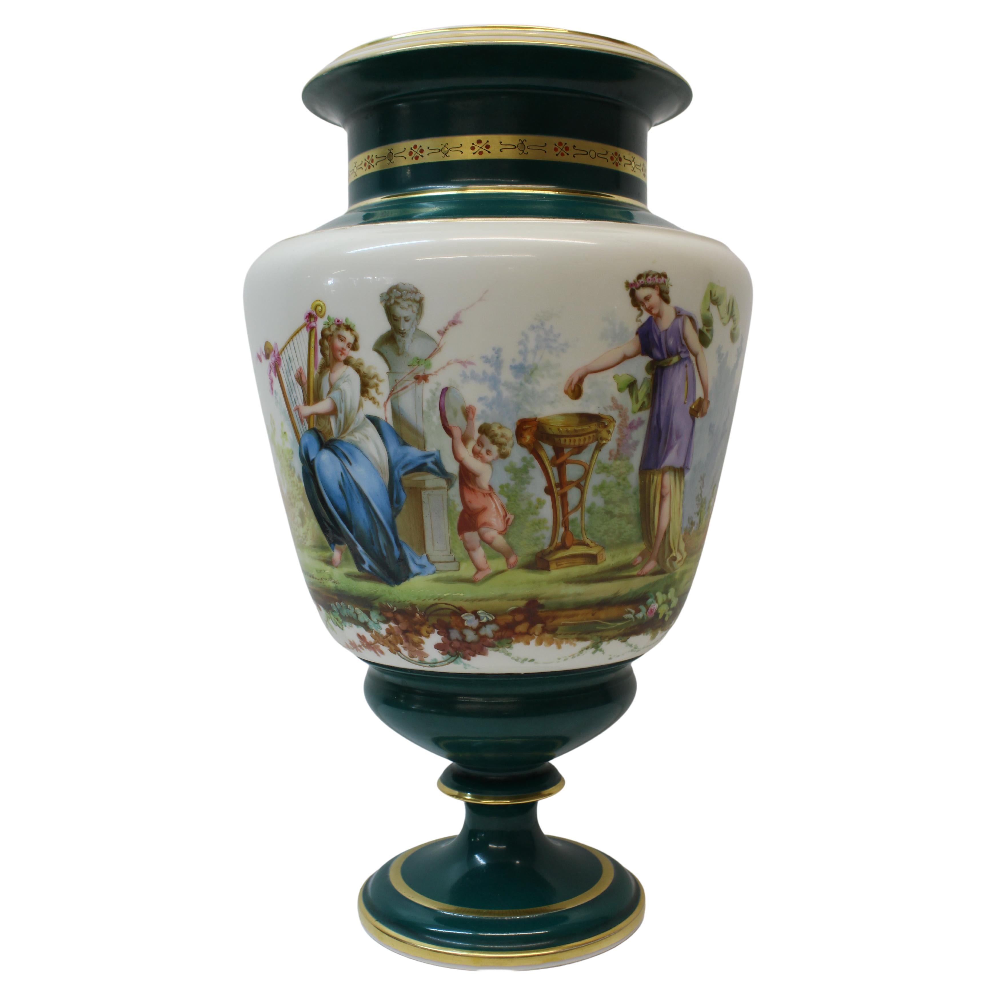 French Porcelain Vase For Sale