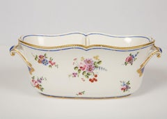 French Porcelain Vincennes Bottle Cooler Made 1752-1753 Later Known as Sèvres