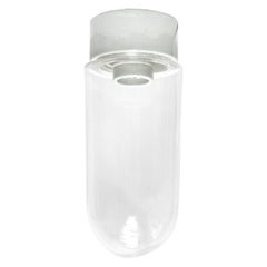 Vintage-Deckenleuchten aus industriellem Porzellan, reines Glas, Einbaubeleuchtung