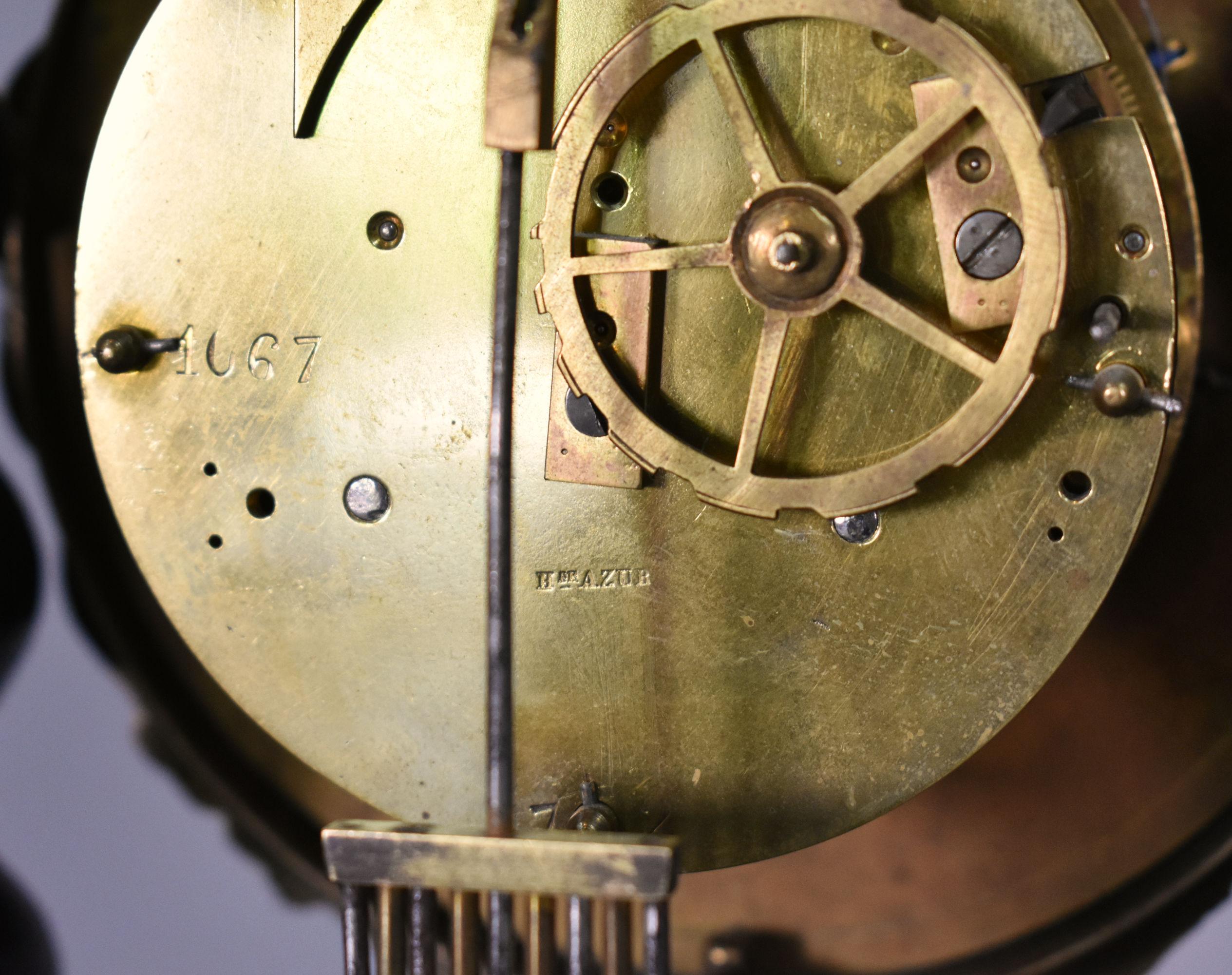Orologio a torsione d'orzo francese Portico Napoleone III in vendita 5