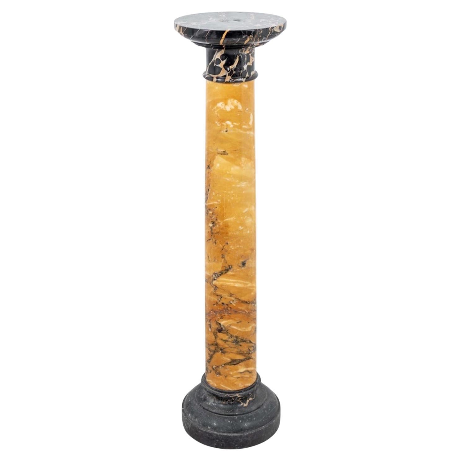 Französisch Portoro und Siena Marmor Pedestal